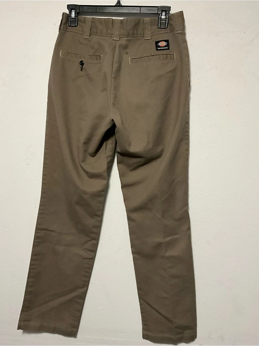Dickies Skateboarding Mens Slim Fit FLEX Chino Work Pants Tan Brown 30